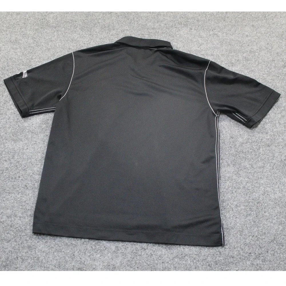 Nike Golf‎ Dri Fit Black Polo Shirt Jack Daniels Men's Medium